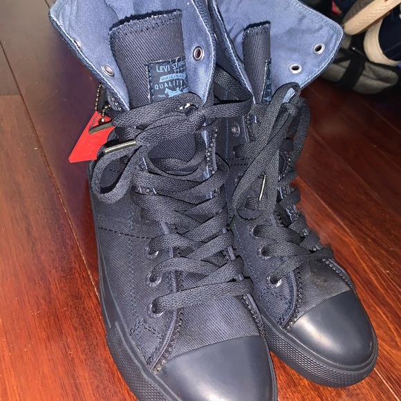 Levi's Other - Levi's Navy Blue Hightop Sneakers